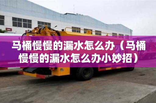馬桶慢慢的漏水怎么辦（馬桶慢慢的漏水怎么辦小妙招）