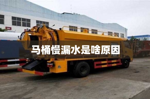 馬桶慢漏水是啥原因