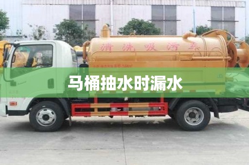 馬桶抽水時(shí)漏水