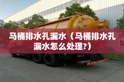 馬桶排水孔漏水（馬桶排水孔漏水怎么處理?）
