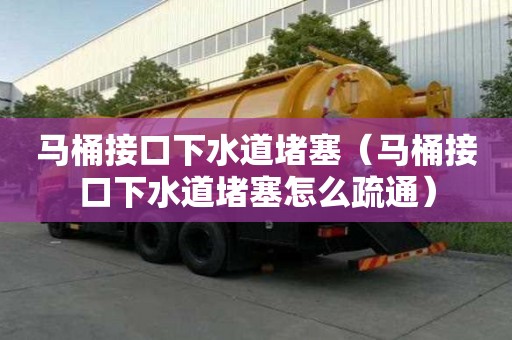 馬桶接口下水道堵塞（馬桶接口下水道堵塞怎么疏通）