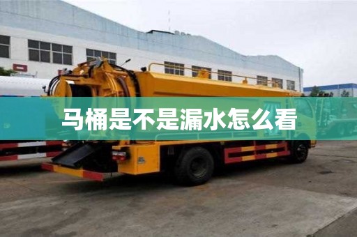 馬桶是不是漏水怎么看