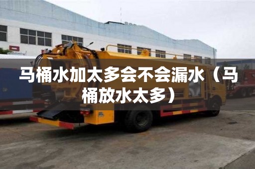 馬桶水加太多會不會漏水（馬桶放水太多）