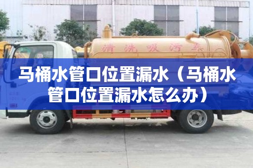 馬桶水管口位置漏水（馬桶水管口位置漏水怎么辦）