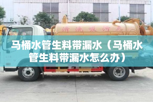 馬桶水管生料帶漏水（馬桶水管生料帶漏水怎么辦）