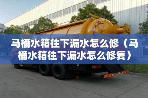 馬桶水箱往下漏水怎么修（馬桶水箱往下漏水怎么修復）