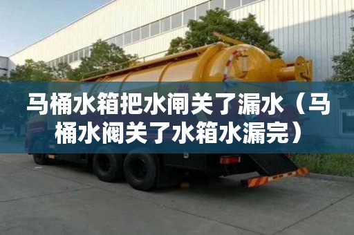 馬桶水箱把水閘關了漏水（馬桶水閥關了水箱水漏完）