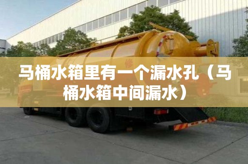 馬桶水箱里有一個漏水孔（馬桶水箱中間漏水）