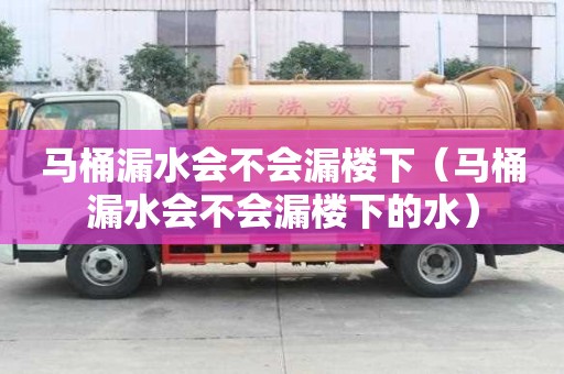 馬桶漏水會不會漏樓下（馬桶漏水會不會漏樓下的水）