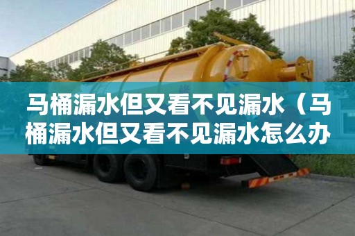 馬桶漏水但又看不見漏水（馬桶漏水但又看不見漏水怎么辦）