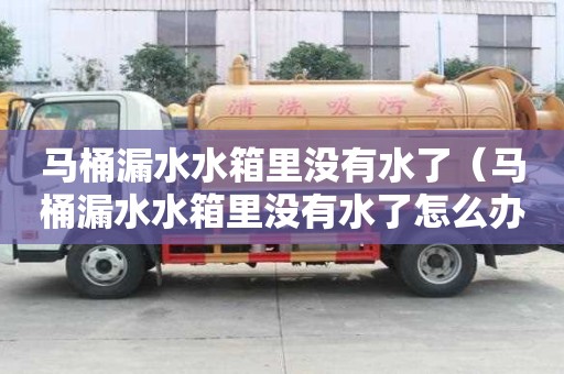 馬桶漏水水箱里沒有水了(馬桶漏水水箱里沒有水了怎么辦) 馬桶漏水水箱里沒有水了(馬桶漏水水箱里沒有水了怎么辦)