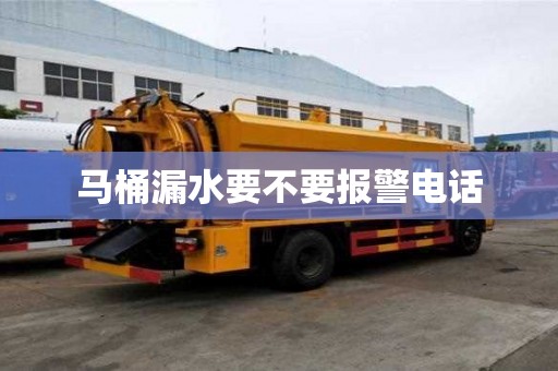 馬桶漏水要不要報警電話