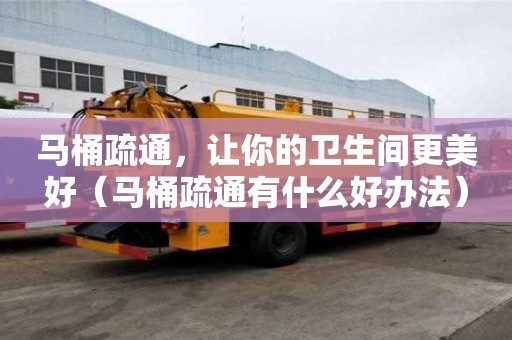 馬桶疏通，讓你的衛(wèi)生間更美好（馬桶疏通有什么好辦法）