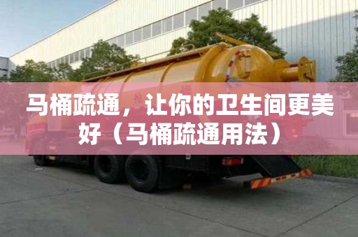 馬桶疏通，讓你的衛(wèi)生間更美好（馬桶疏通用法）