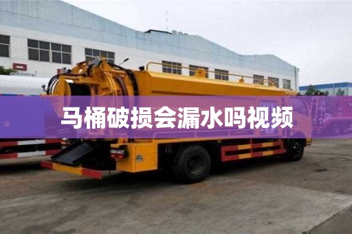 馬桶破損會漏水嗎視頻