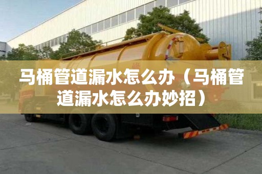 馬桶管道漏水怎么辦（馬桶管道漏水怎么辦妙招）
