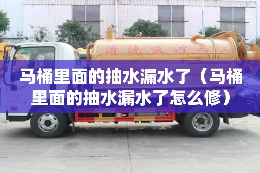 馬桶里面的抽水漏水了（馬桶里面的抽水漏水了怎么修）