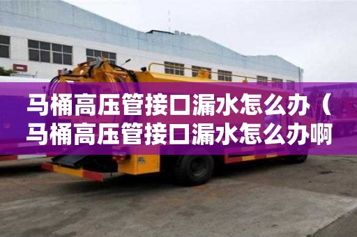 馬桶高壓管接口漏水怎么辦（馬桶高壓管接口漏水怎么辦啊）