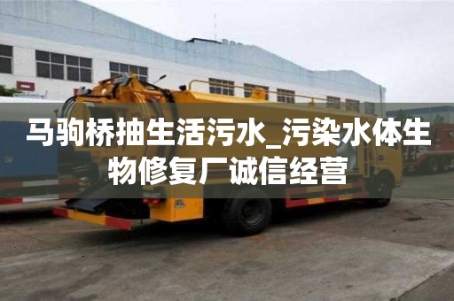 馬駒橋抽生活污水_污染水體生物修復廠誠信經營