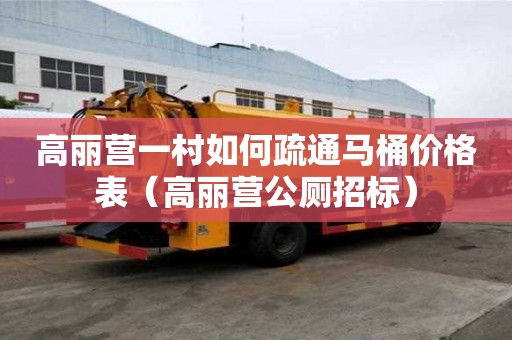 高麗營一村如何疏通馬桶價格表(高麗營公廁招標) 高麗營一村如何疏通馬桶價格表(高麗營公廁招標)