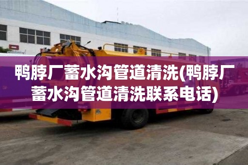 鴨脖廠蓄水溝管道清洗(鴨脖廠蓄水溝管道清洗聯系電話)