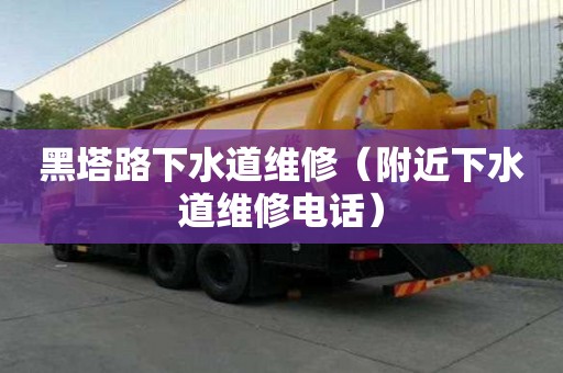 黑塔路下水道維修（附近下水道維修電話）