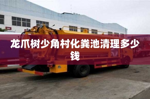 龍爪樹少角村化糞池清理多少錢