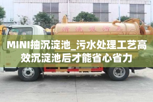 MINI抽沉淀池_污水處理工藝高效沉淀池后才能省心省力