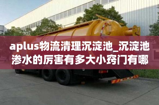 aplus物流清理沉淀池_沉淀池滲水的厲害有多大小竅門有哪些