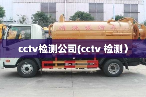 cctv檢測(cè)公司(cctv 檢測(cè)）