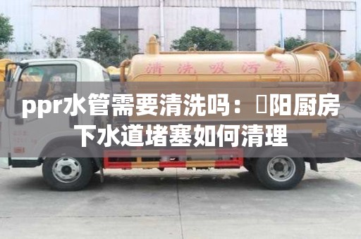 ppr水管需要清洗嗎：泃陽廚房下水道堵塞如何清理